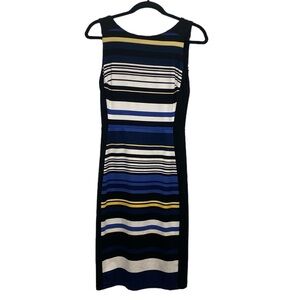 White House Black Market Color Block Business Dress Size 2 New with Tags
